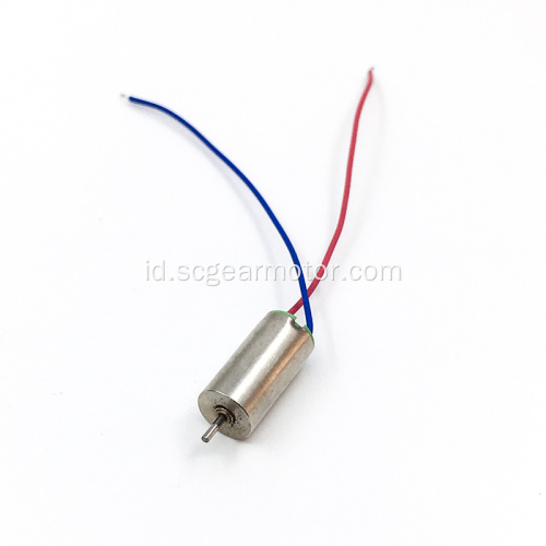 6mm tegangan rendah dc motor cup berongga